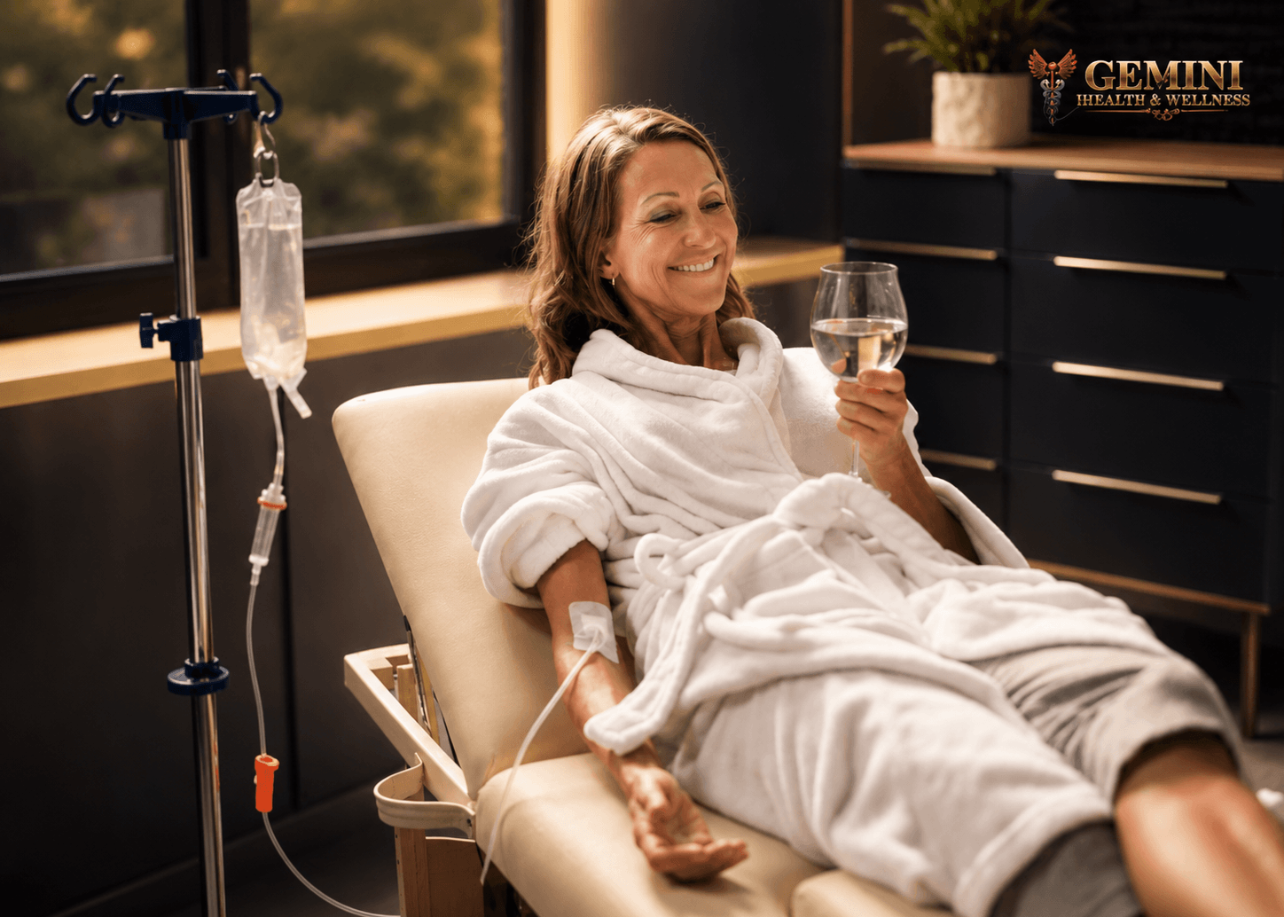 Relaxing wellness treatment at